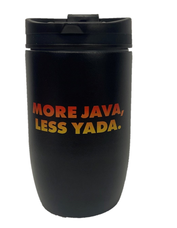 Java lovers rejoice, this Chock full o'Nuts® More Java, Less Yada - Travel Mug is perfect for you! Enjoy more java on the go with this convenient and stylish travel mug.