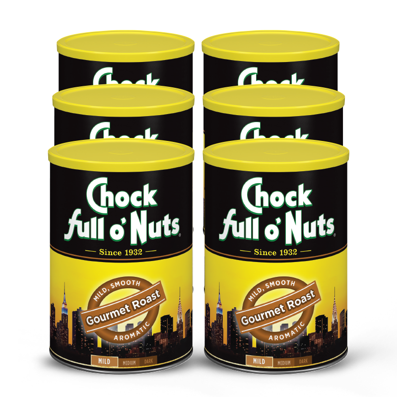 Check out this Chock full o'Nuts Gourmet Roast - Mild - Ground coffee in a 6 oz tin.