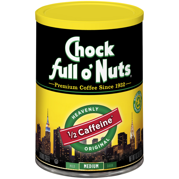 Heavenly 1/2 Caffeine - Medium - Ground – Chock full o'Nuts
