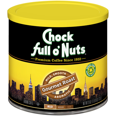 A premium blend of Chock full o'Nuts Gourmet Roast - Mild - Ground coffee.