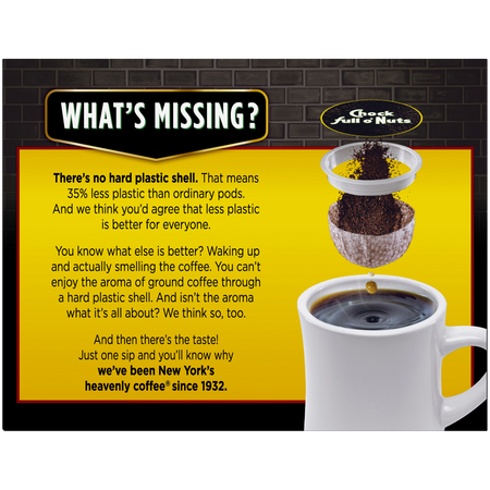 Chock full o nuts coffee k cups best sale