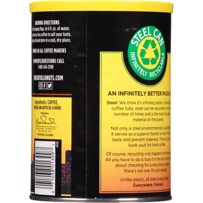 A can of Chock full o'Nuts Heavenly Hazelnut - Medium - Ground coffee designed to provide optimal performance and protection.