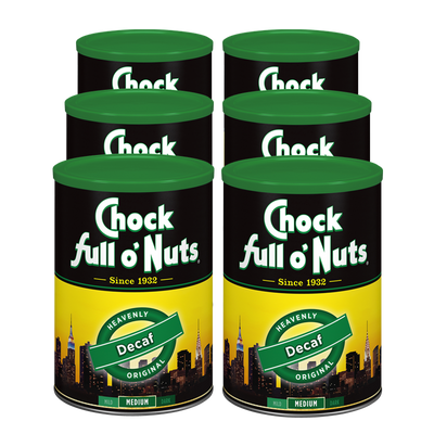 Check out our Chock full o'Nuts Heavenly Decaf Original - Medium - Ground coffee - 4 tins available.