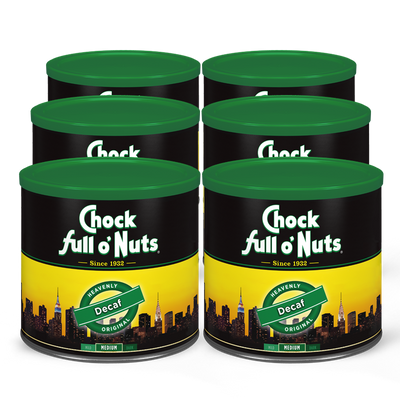 Check Chock full o'Nuts Heavenly Decaf Original - Medium - Ground's nuts - pack of 4.